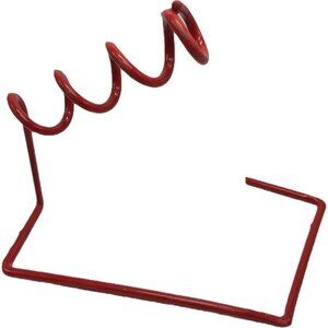 Ice Fishing Rod Holder Red Coiled Vinyl Coated Metal Winter Fishing Fisherman